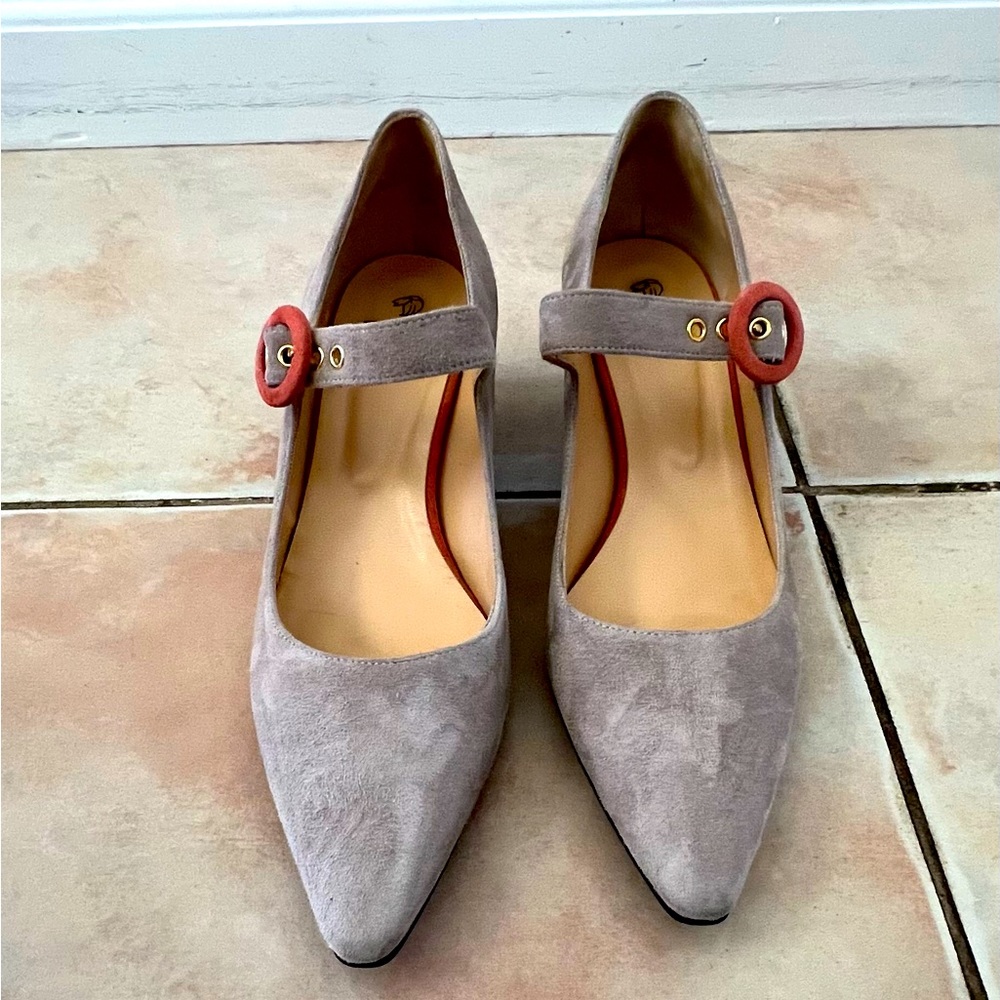 PRADA Suede Mary Jane's. Size 40
